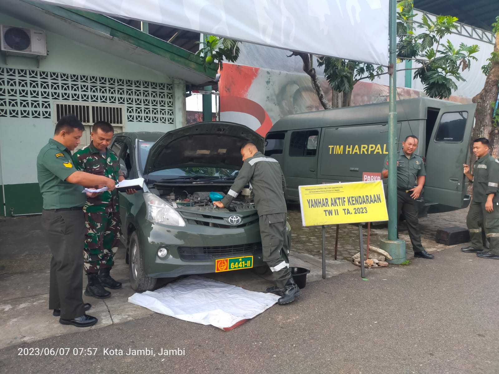 Tim Yanhar Denpal Jambi Laksanakan Pemeriksaan Materiil TNI AD di Satuan Jajaran Korem 042/Gapu