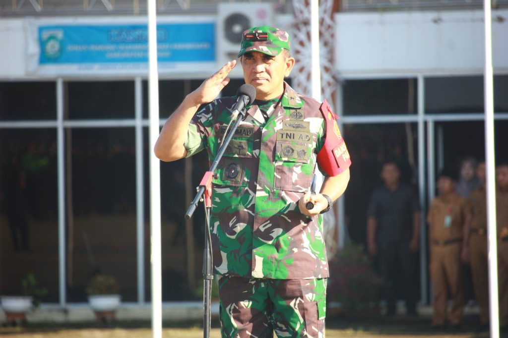 Jelang Kunjungan Presiden RI, Danrem 042/Gapu Pimpin Apel Gelar Pasukan Operasi Pengamanan VVIP di wilayah Provinsi Jambi